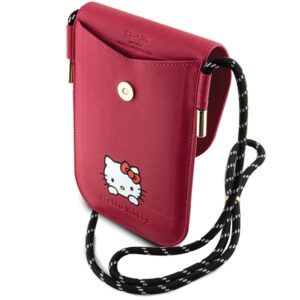 Hello Kitty HKOWBSKCDK rožinės spalvos Leather Handbag with Daydreaming Cord - Image 5