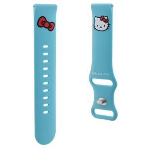 Hello Kitty Universal apyrankė HKUWMSCHBLB Silicone Kitty Head blue 20mm - Image 3