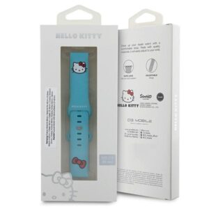 Hello Kitty Universal apyrankė HKUWMSCHBLB Silicone Kitty Head blue 20mm - Image 4