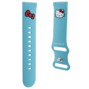 Hello Kitty Universal apyrankė HKUWLSCHBLB Silicone Kitty Head blue 22mm - Image 3