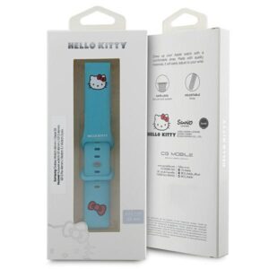 Hello Kitty Universal apyrankė HKUWLSCHBLB Silicone Kitty Head blue 22mm - Image 4
