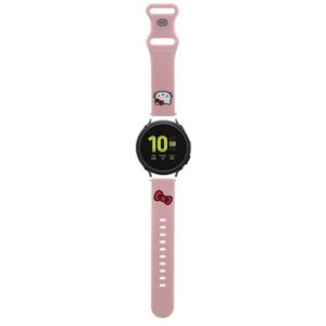 Hello Kitty Universal apyrankė HKUWMSCHBLP Silicone Kitty Head rožinės spalvos apyrankė 20mm