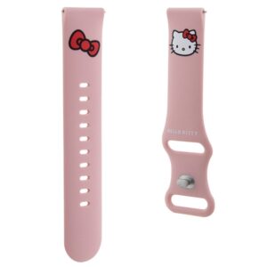 Hello Kitty Universal apyrankė HKUWMSCHBLP Silicone Kitty Head rožinės spalvos apyrankė 20mm - Image 3