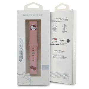 Hello Kitty Universal apyrankė HKUWMSCHBLP Silicone Kitty Head rožinės spalvos apyrankė 20mm - Image 4