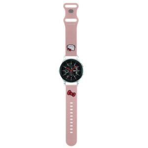 Hello Kitty Universal apyrankė HKUWLSCHBLP Silicone Kitty Head rožinės spalvos apyrankė 22mm