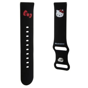 Hello Kitty Universal apyrankė HKUWLSCHBLK Silicone Kitty Head juodos spalvos 22mm - Image 3