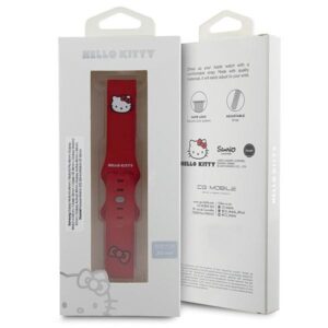 Hello Kitty Universal apyrankė HKUWMSCHBLR Silicone Kitty Head red 20mm - Image 4