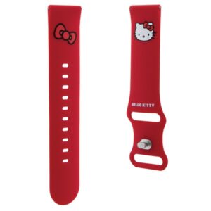 Hello Kitty Universal apyrankė HKUWLSCHBLR Silicone Kitty Head red 22mm - Image 3