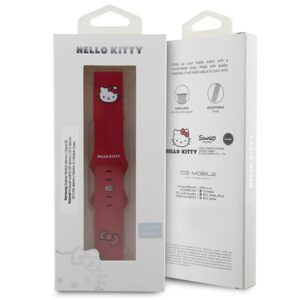 Hello Kitty Universal apyrankė HKUWLSCHBLR Silicone Kitty Head red 22mm - Image 4