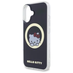 Hello Kitty HKHMP16SHSWKK Apple iPhone 16 6,1" juodos spalvos kietas dėklas IML Sweet Kitty Magsafe - Image 6