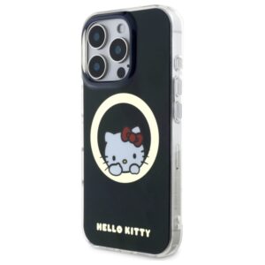 Hello Kitty HKHMP16LHSWKK Apple iPhone 16 Pro 6,3" juodos spalvos kietas dėklas IML Sweet Kitty Magsafe - Image 2