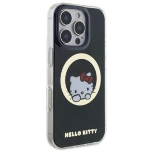 Hello Kitty HKHMP16LHSWKK Apple iPhone 16 Pro 6,3" juodos spalvos kietas dėklas IML Sweet Kitty Magsafe - Image 4