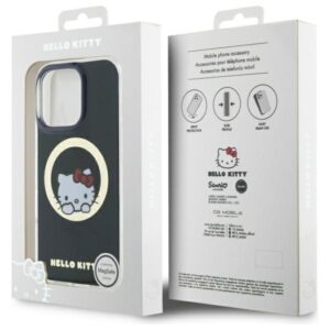 Hello Kitty HKHMP16LHSWKK Apple iPhone 16 Pro 6,3" juodos spalvos kietas dėklas IML Sweet Kitty Magsafe - Image 8