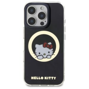 Hello Kitty HKHMP16XHSWKK Apple iPhone 16 Pro Max 6,9" juodos spalvos kietas dėklas IML Sweet Kitty Magsafe - Image 3