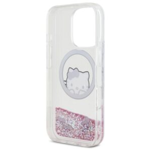 Hello Kitty HKHMP16LLSWKH Apple iPhone 16 Pro 6.3" baltos spalvos kietas dėklas Liquid Glitter Sweet Kitty Bows M - Image 7