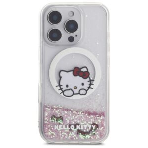 Hello Kitty HKHMP16XLSWKH Apple iPhone 16 Pro Max 6.9" baltos spalvos kietas dėklas Liquid Glitter Sweet Kitty Bo - Image 3