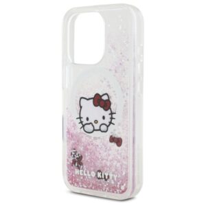 Hello Kitty HKHMP16XLSWKH Apple iPhone 16 Pro Max 6.9" baltos spalvos kietas dėklas Liquid Glitter Sweet Kitty Bo - Image 6