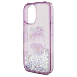 Hello Kitty HKHCP16SL50PPU Apple iPhone 16 6.1" violetinės spalvos kietas dėklas Liquid Glitter 50TH Annivers - Image 6