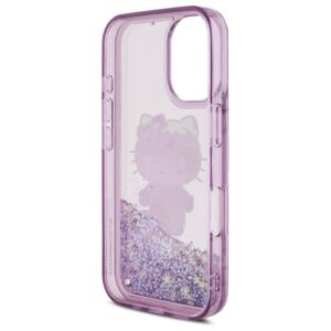 Hello Kitty HKHCP16SL50PPU Apple iPhone 16 6.1" violetinės spalvos kietas dėklas Liquid Glitter 50TH Annivers - Image 7