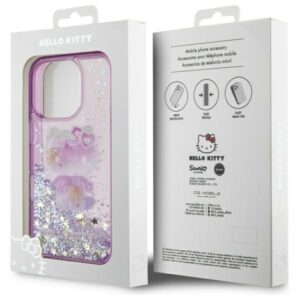 Hello Kitty HKHCP16LL50PPU Apple iPhone 16 Pro 6.3" violetinės spalvos kietas dėklas Liquid Glitter 50TH Annivers - Image 8