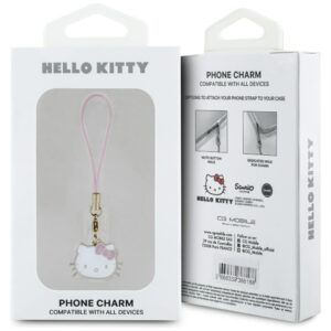 Hello Kitty HKCPMKHP virvelė telefonui rožinės spalvos Charm Kitty Head - Image 3