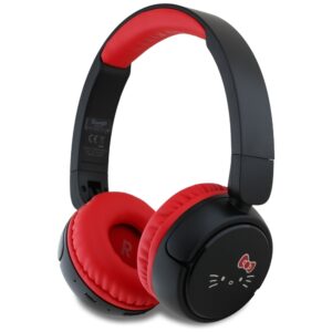 Hello Kitty Face Logo Bluetooth Ausinės raudonos spalvos - Image 1