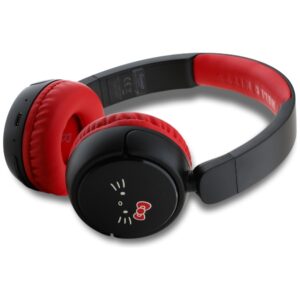 Hello Kitty Face Logo Bluetooth Ausinės raudonos spalvos - Image 2