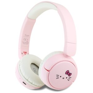 Hello Kitty Face Logo Bluetooth Ausinės rožinės spalvos - Image 1