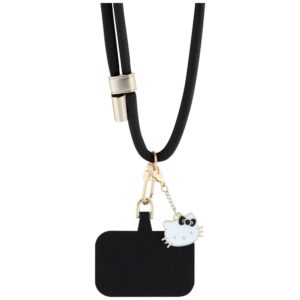 Hello Kitty Patch & Kitty Head Charm Universal virvelė telefonui juodos spalvos - Image 3