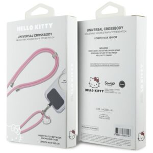 Hello Kitty Patch & Kitty Head Charm Universal virvelė telefonui Pink - Image 5