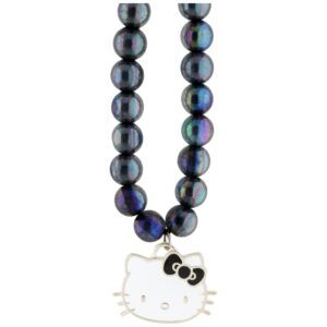 Hello Kitty Pearls Kitty Head Phone Charm juodos spalvos - Image 2
