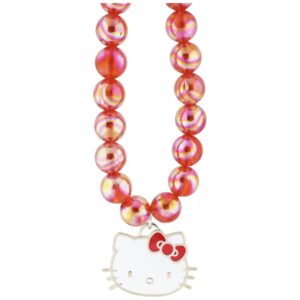 Hello Kitty Pearls Kitty Head Phone Charm Red - Image 2
