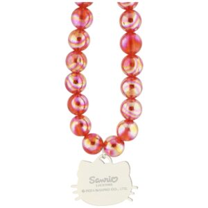 Hello Kitty Pearls Kitty Head Phone Charm Red - Image 3