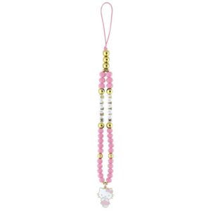 Hello Kitty Pearls and Beads Kitty Charm Phone Charm Pink