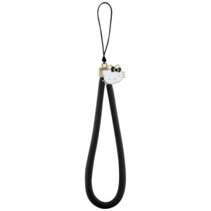 Hello Kitty Nylon Cord Kitty Head Phone Charm juodos spalvos