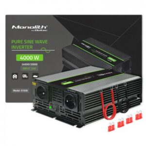 Qoltec Monolith maitinimo adapteris / inverteris Automatinis 4000 W Juoda - Image 2