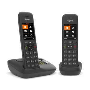 Gigaset C575A Duo Analoginio ryšio / DECT telefonas Skambintojo ID Juoda