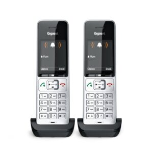 Gigaset COMFORT 500HX duo Analoginio ryšio / DECT telefonas Skambintojo ID Juoda, Sidabras - Image 3