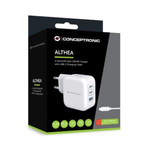 Conceptronic ALTHEA17W mobiliojo įrenginio kroviklis Universalus Balta AC Spartusis įkrovimas Vidaus - Image 2