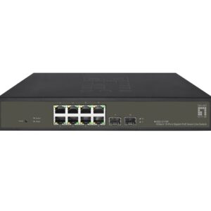 LevelOne GES-2110P tinklo komutatorius Valdomas L2 Gigabit Ethernet (10/100/1000) Maitinimas per Eternetą (PoE) Juoda - Image 1