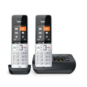 Gigaset COMFORT 500A duo Analoginio ryšio / DECT telefonas Skambintojo ID Juoda, Sidabras