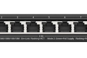 Ruijie Networks RG-ES209MG-P tinklo komutatorius Valdomas L2 2.5G Ethernet (100/1000/2500) Maitinimas per Eternetą (PoE) Juoda - Image 2