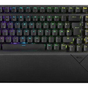 ASUS ROG Strix Scope II 96 Wireless klaviatūra Žaidimams USB + RF Wireless + Bluetooth QWERTZ Vokiečių Juoda - Image 1