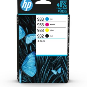 HP 932 Black/933 Cyan/Magenta/Yellow 4-pack Original Inks - Image 1