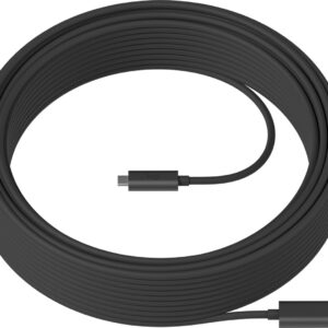 Logitech 939-001799 USB kabelis USB 3.2 Gen 2 (3.1 Gen 2) 10 m USB A USB C 10 Gbit/s Grafitas