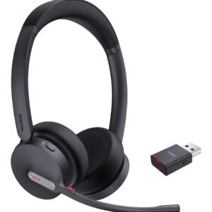 Yealink WH64 Hybrid Dual UC Laisvų rankų įranga Bevielis Su lankeliu Biuras / skambučių centras Mikro USB Bluetooth Juoda - Image 1