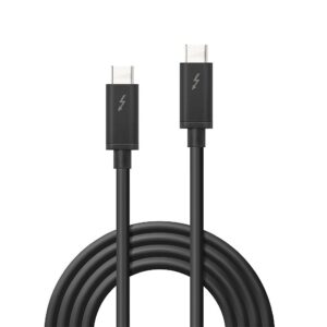 Lindy 41556 „Thunderbolt“ kabelis 1 m 20 Gbit/s Juoda - Image 2