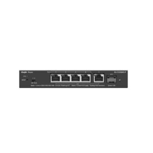 Ruijie Networks RG-ES206MG-P tinklo komutatorius Valdomas L2 2.5G Ethernet (100/1000/2500) Maitinimas per Eternetą (PoE) Stalinis / tvirtinamas prie sienos Juoda