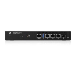 Ubiquiti EdgeRouter 4 laidinis maršrutizatorius Gigabitinis eternetas Juoda - Image 1