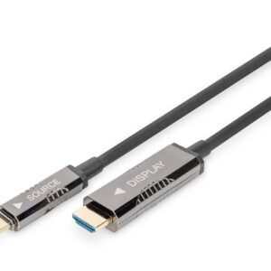 Digitus AK-330150-200-S vaizdo kabelio adapteris 20 m C tipo USB HDMI Juoda